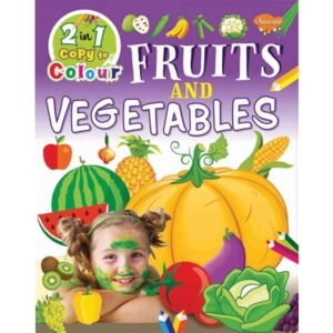 2 In 1 Copy to Colour Fruits and Vegetables