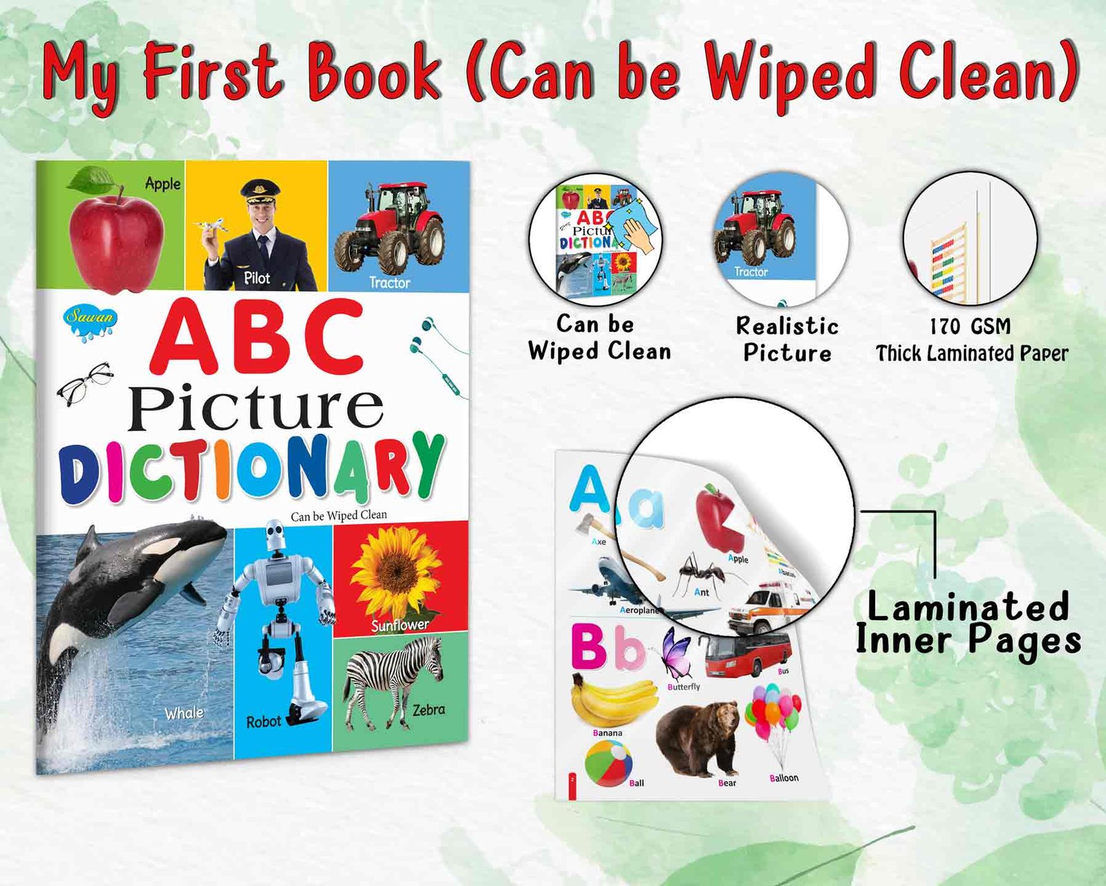 My First Book (Can be Wiped clean) | ABC Picture Dictionary - Image 3