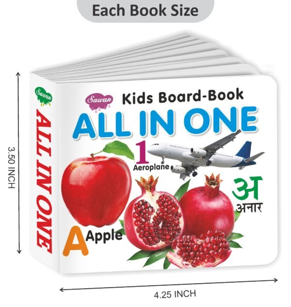 All in One (With Hindi Alphabet) | Kids Board Book | Early Learning Picture Book - Image 2