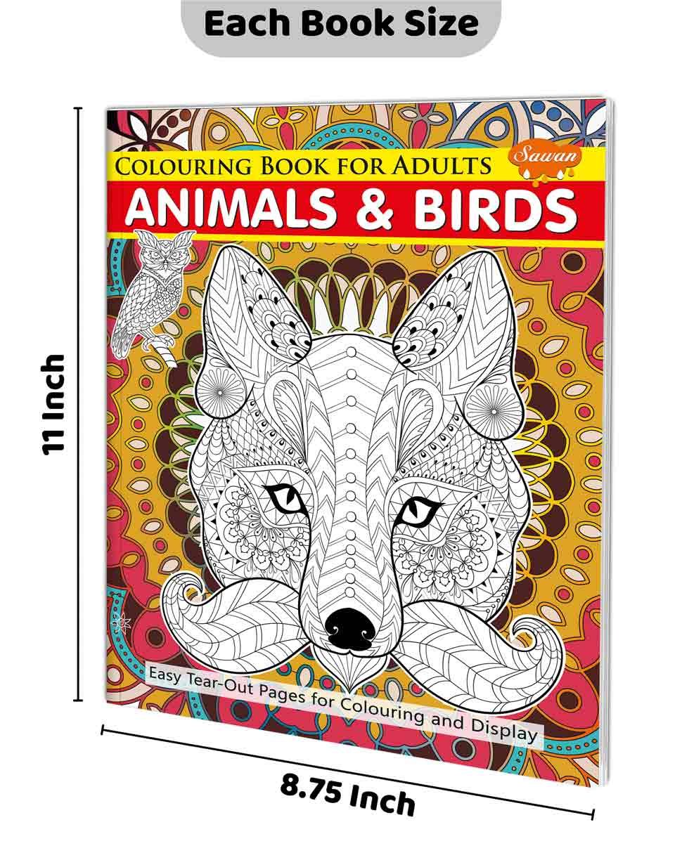 Colouring Book for Adults Animals & Birds - Image 2