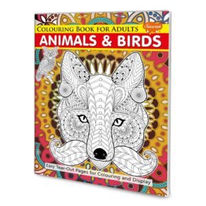 Adult Animals and Birds Colouring Book Adult Wildlife Colouring Book Animal and Bird Colouring Book Wildlife Colouring Book for Adults