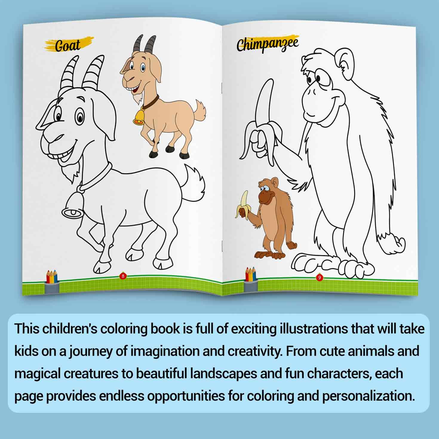 Animals Colouring Book | Colouring Books For Children | Kids Colouring Book - Image 4