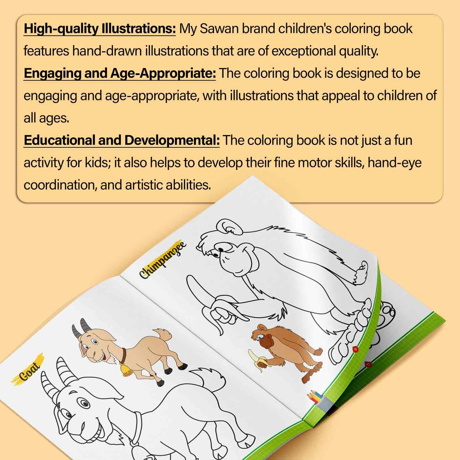 Animals Colouring Book | Colouring Books For Children | Kids Colouring Book - Image 5