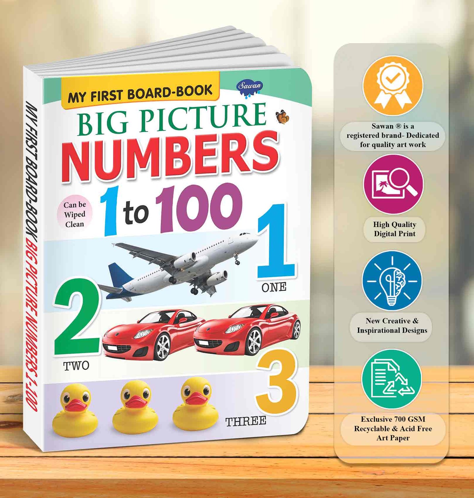 Big Pictures : Numbers 1 to 100 | My First Board-Book | Early Learning Picture Book - Image 5