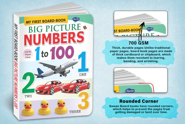 Big Pictures : Numbers 1 to 100 | My First Board-Book | Early Learning Picture Book - Image 3
