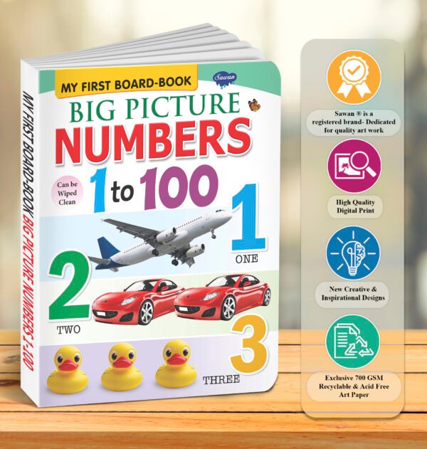 Big Pictures : Numbers 1 to 100 | My First Board-Book | Early Learning Picture Book - Image 6