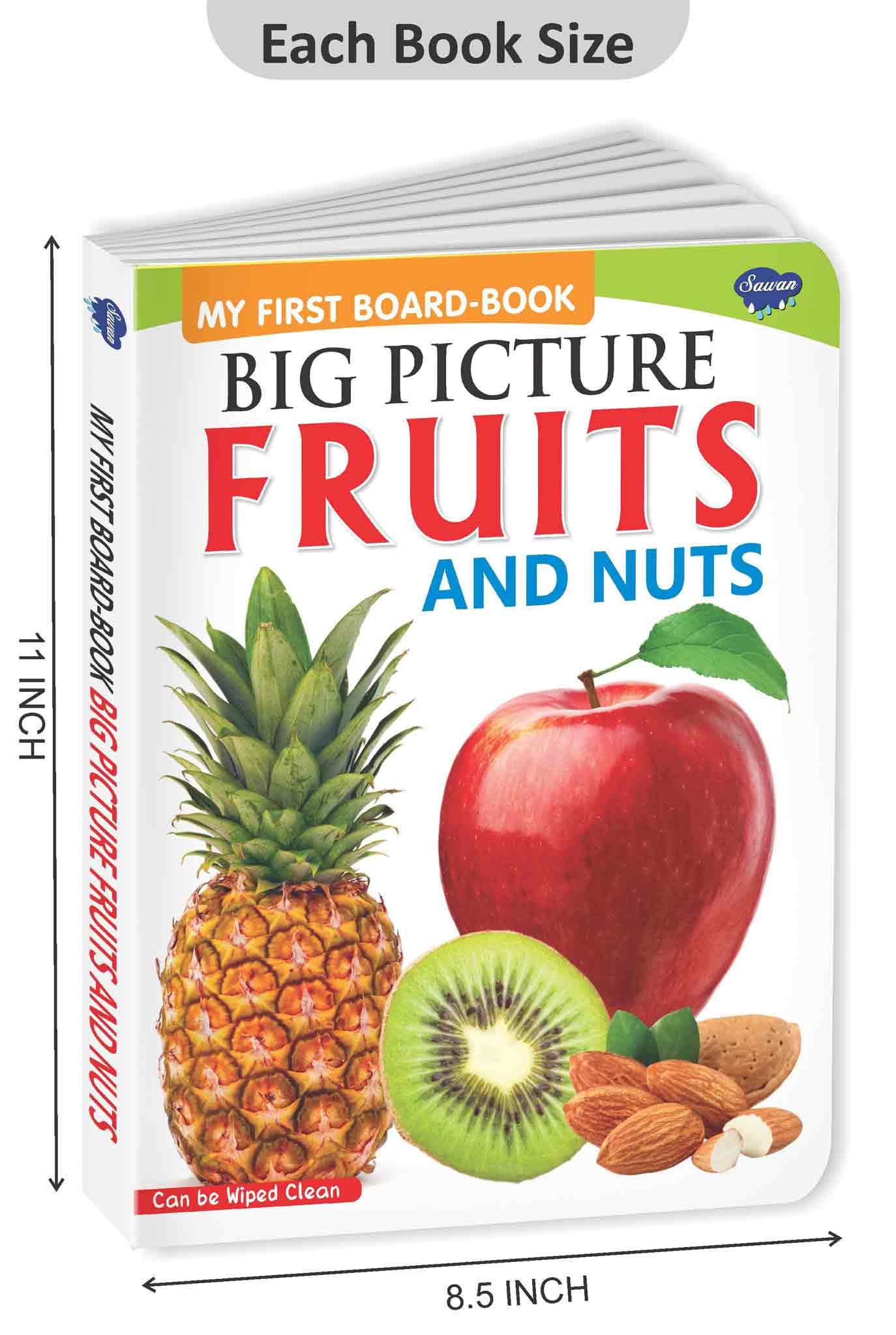 Big Pictures : Fruits and Nuts | My First Board Book | Early Learning Picture Book - Image 2