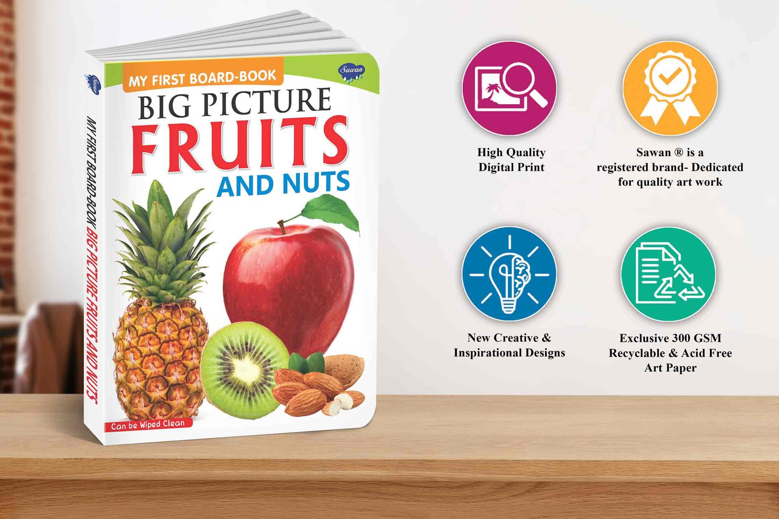 Big Pictures : Fruits and Nuts | My First Board Book | Early Learning Picture Book - Image 7