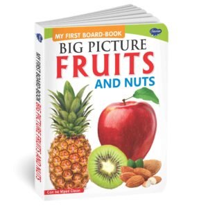 My First Fruits Board Book Learn Fruits and Nuts with Pictures Early Learning Fruit Book Fruits and Nuts Book for Children Healthy Foods Picture Book