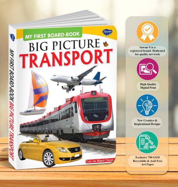 Big Pictures : Transport | My First Board Book | Early Learning Picture Book - Image 7