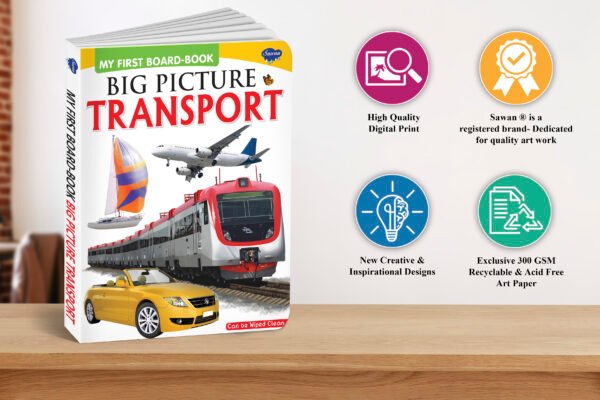 Big Pictures : Transport | My First Board Book | Early Learning Picture Book - Image 5