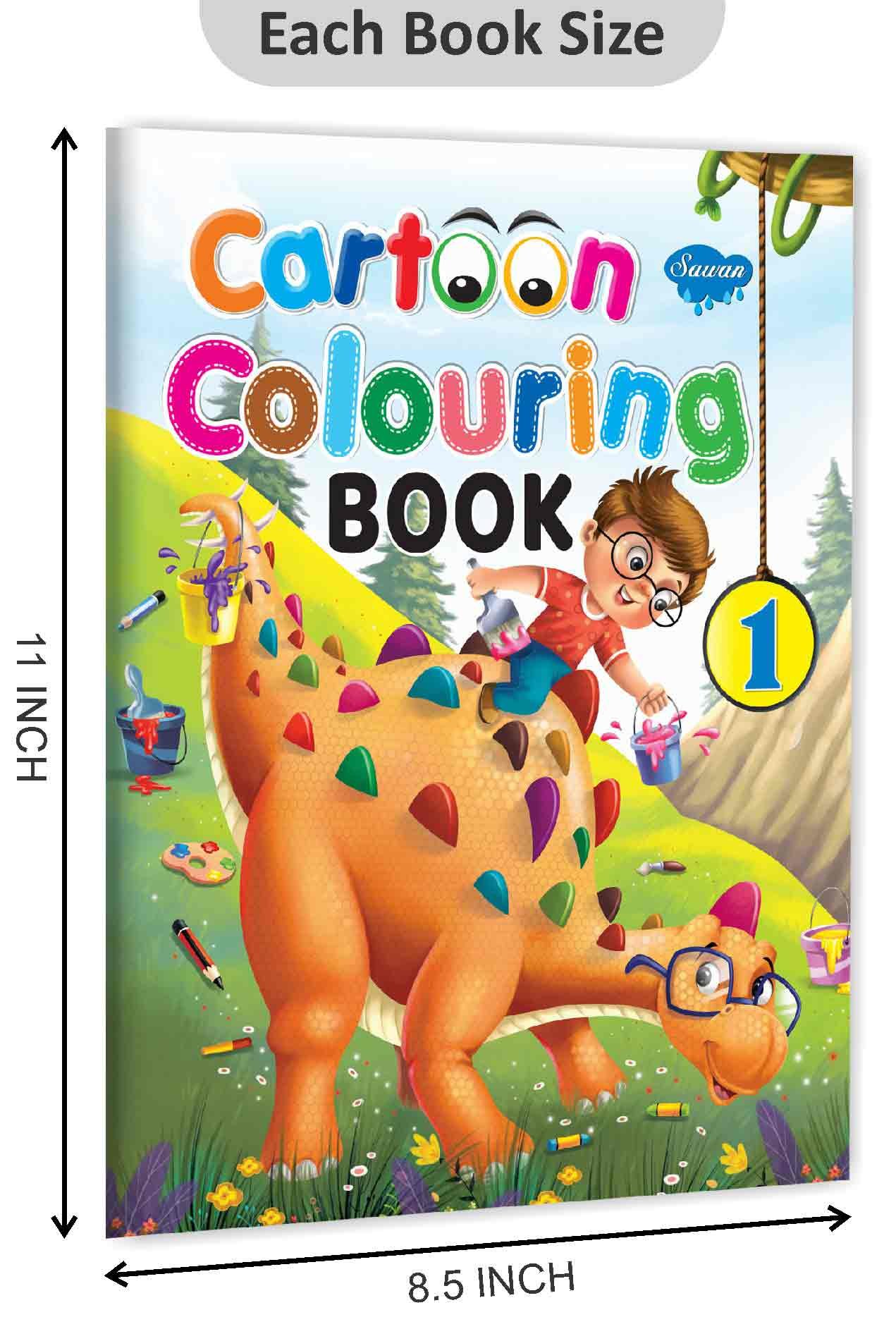 Cartoon Colouring Book-1 | Cartoon Colouring Books | Kids Colouring Books - Image 2