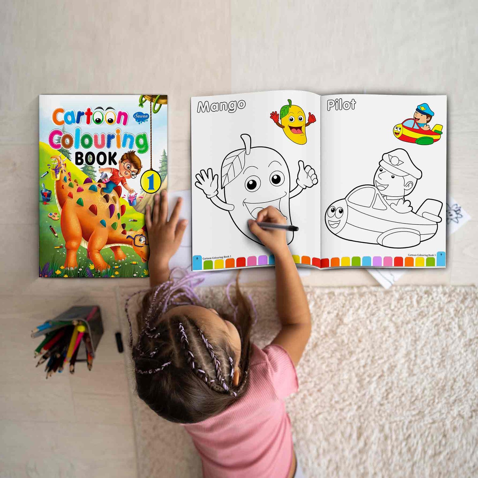 Cartoon Colouring Book-1 | Cartoon Colouring Books | Kids Colouring Books - Image 9