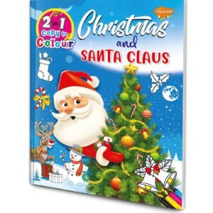 2 in 1 Christmas Copy to Colour Book Kids Christmas Colouring Book 2 in 1 Santa Colouring Book 2 in 1 Christmas Activity Book