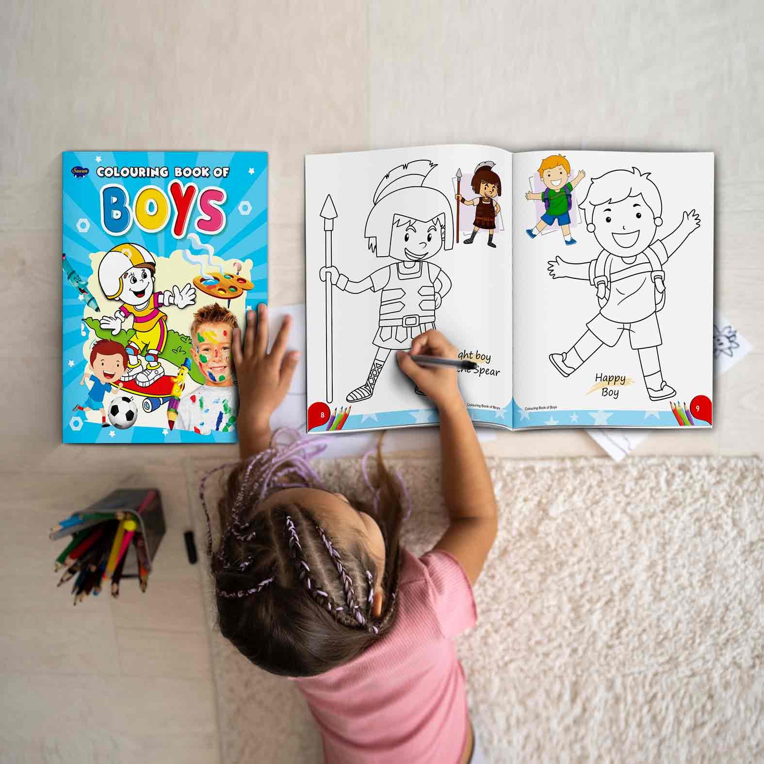 Colouring Book of Boys | Colouring Books For Children | Kids Colouring Book - Image 9
