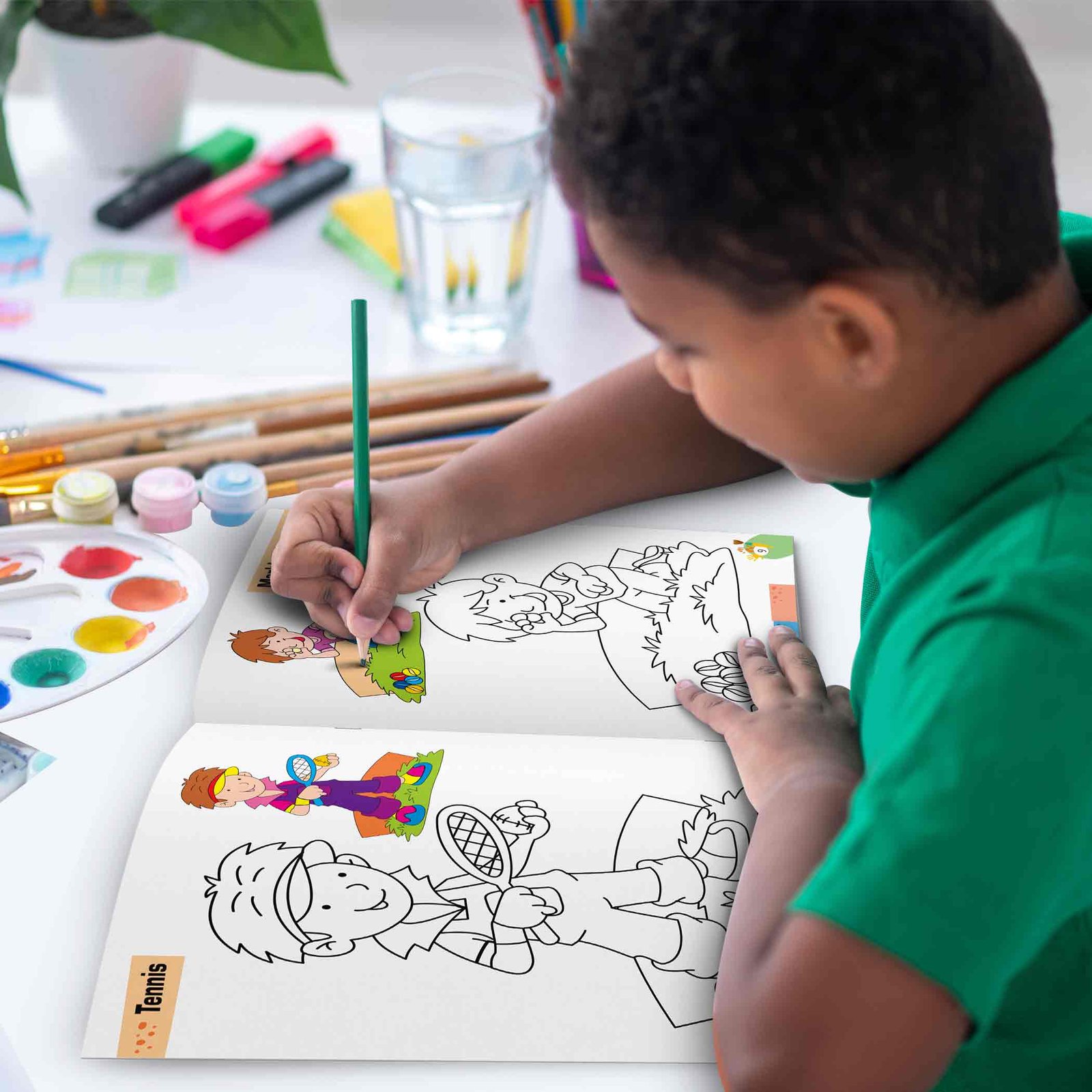 Colouring Book of Games & Sports | Colouring Boos For Children | Kids Colouring Book - Image 6