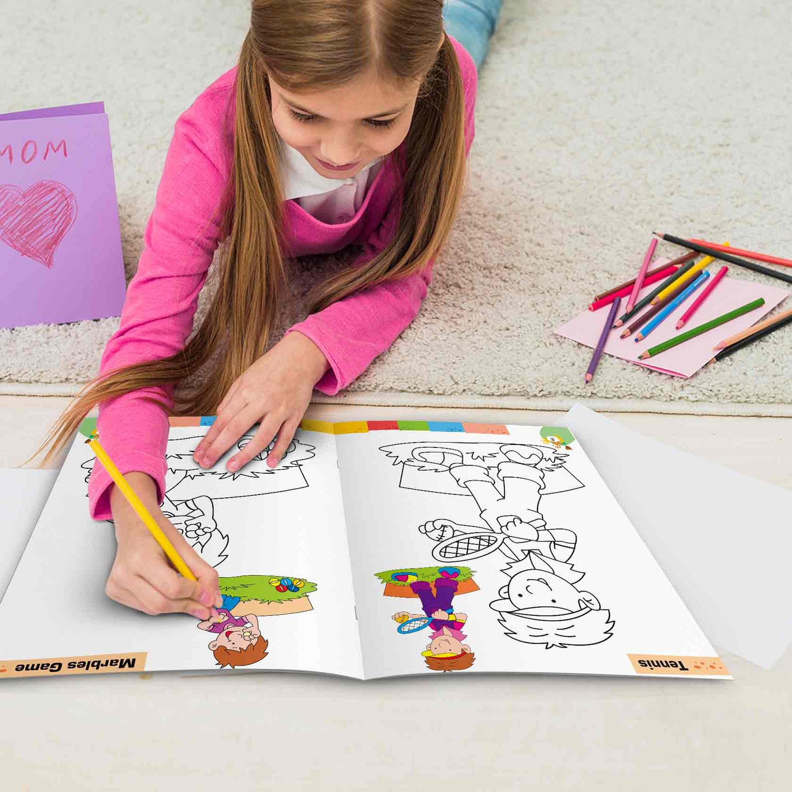 Colouring Book of Games & Sports | Colouring Boos For Children | Kids Colouring Book - Image 8