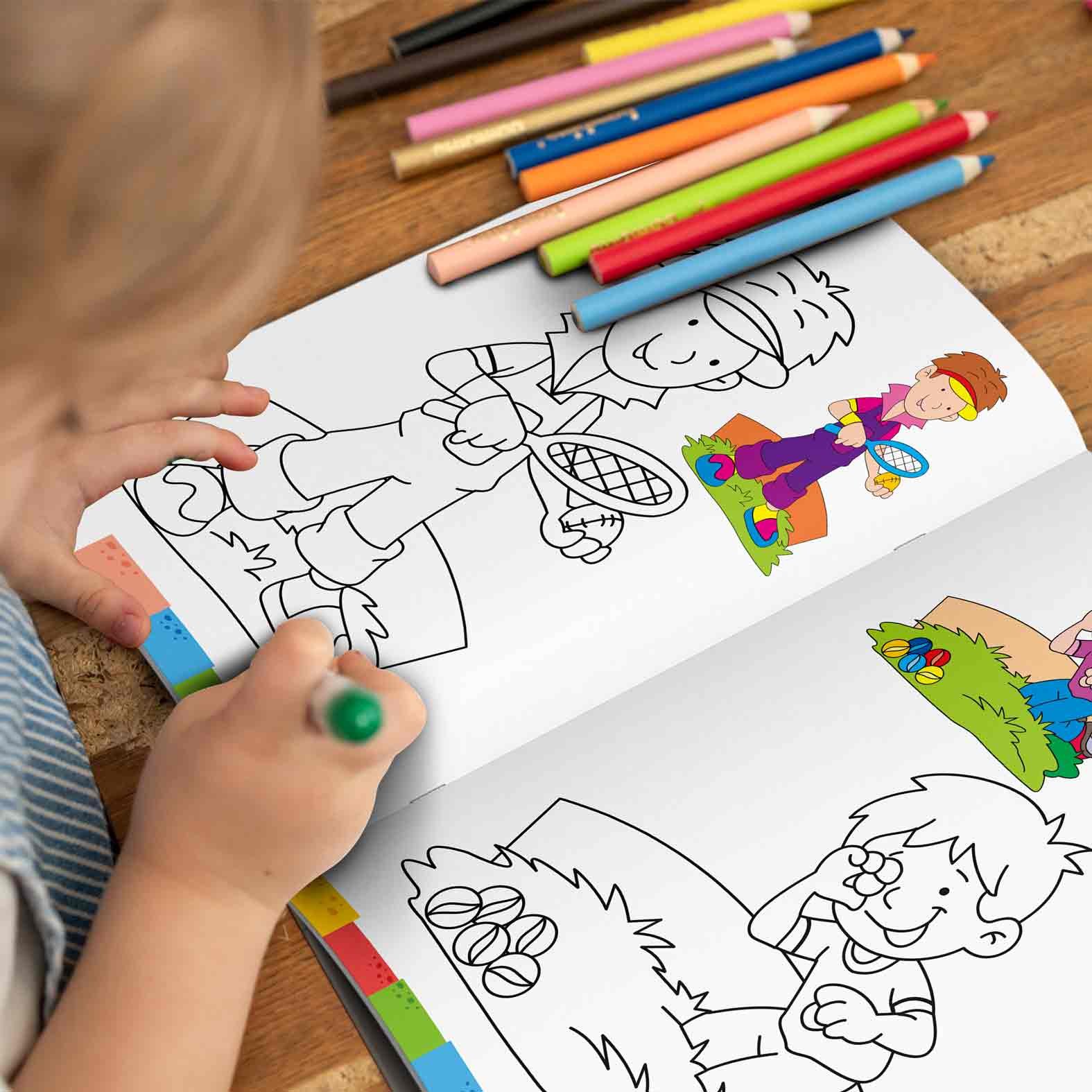 Colouring Book of Games & Sports | Colouring Boos For Children | Kids Colouring Book - Image 10