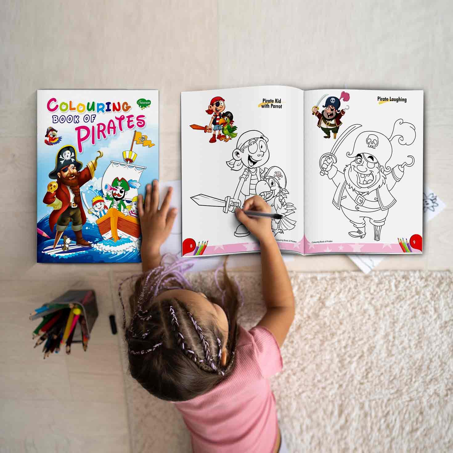 Colouring Book of Pirates | Colouring Books For Children | Kids Colouring Book - Image 9
