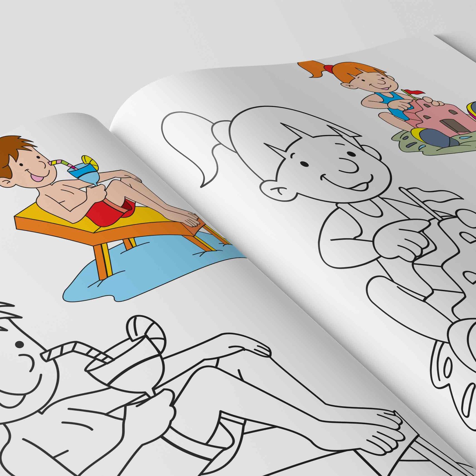 Colouring Book of Water Fun | Colouring Books For Children | Kids Colouring Book - Image 3