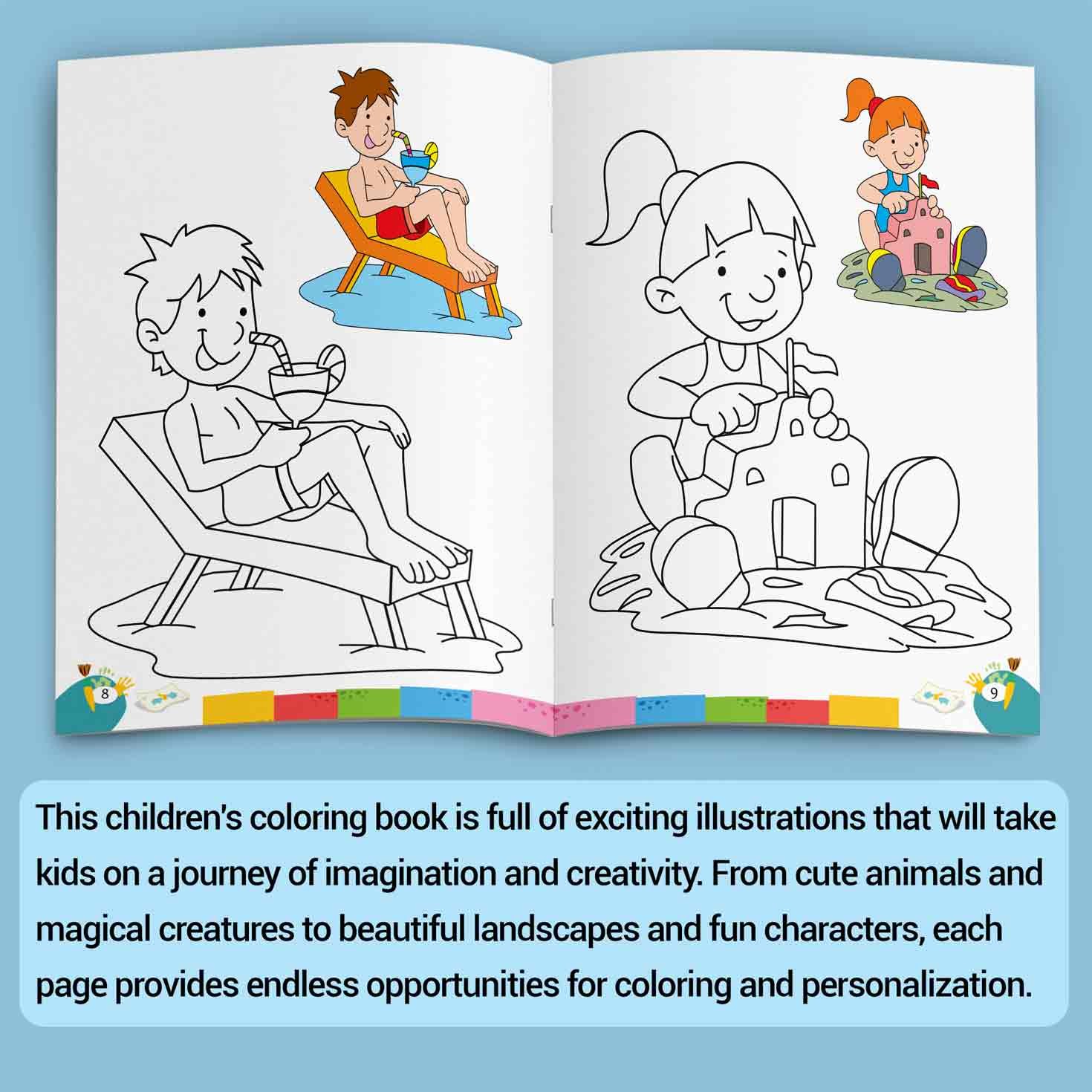 Colouring Book of Water Fun | Colouring Books For Children | Kids Colouring Book - Image 4