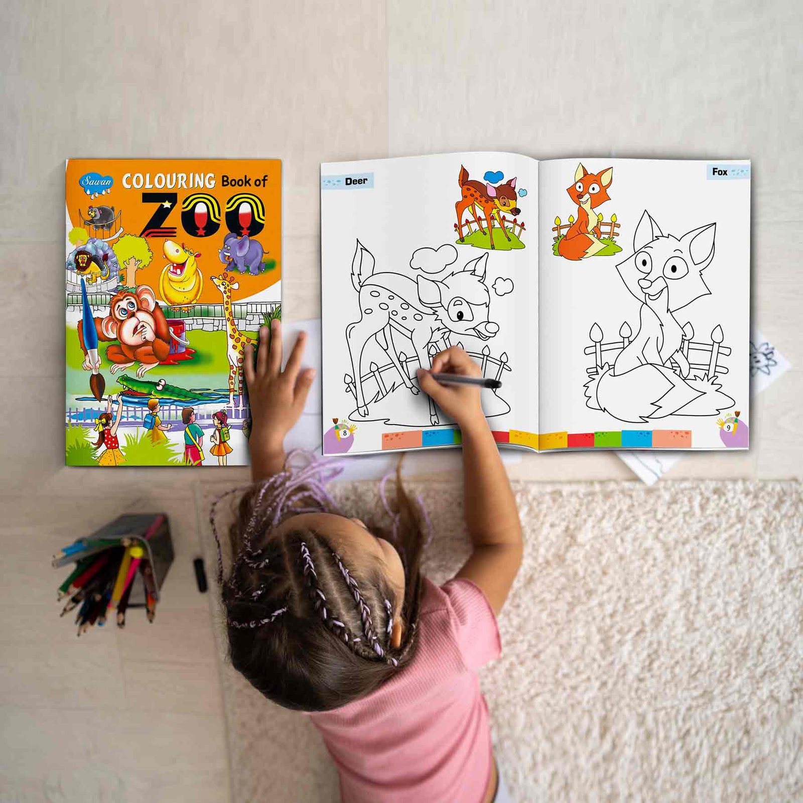 Colouring Book of Zoo | Colouring Books For Children | Kids Colouring Book - Image 9