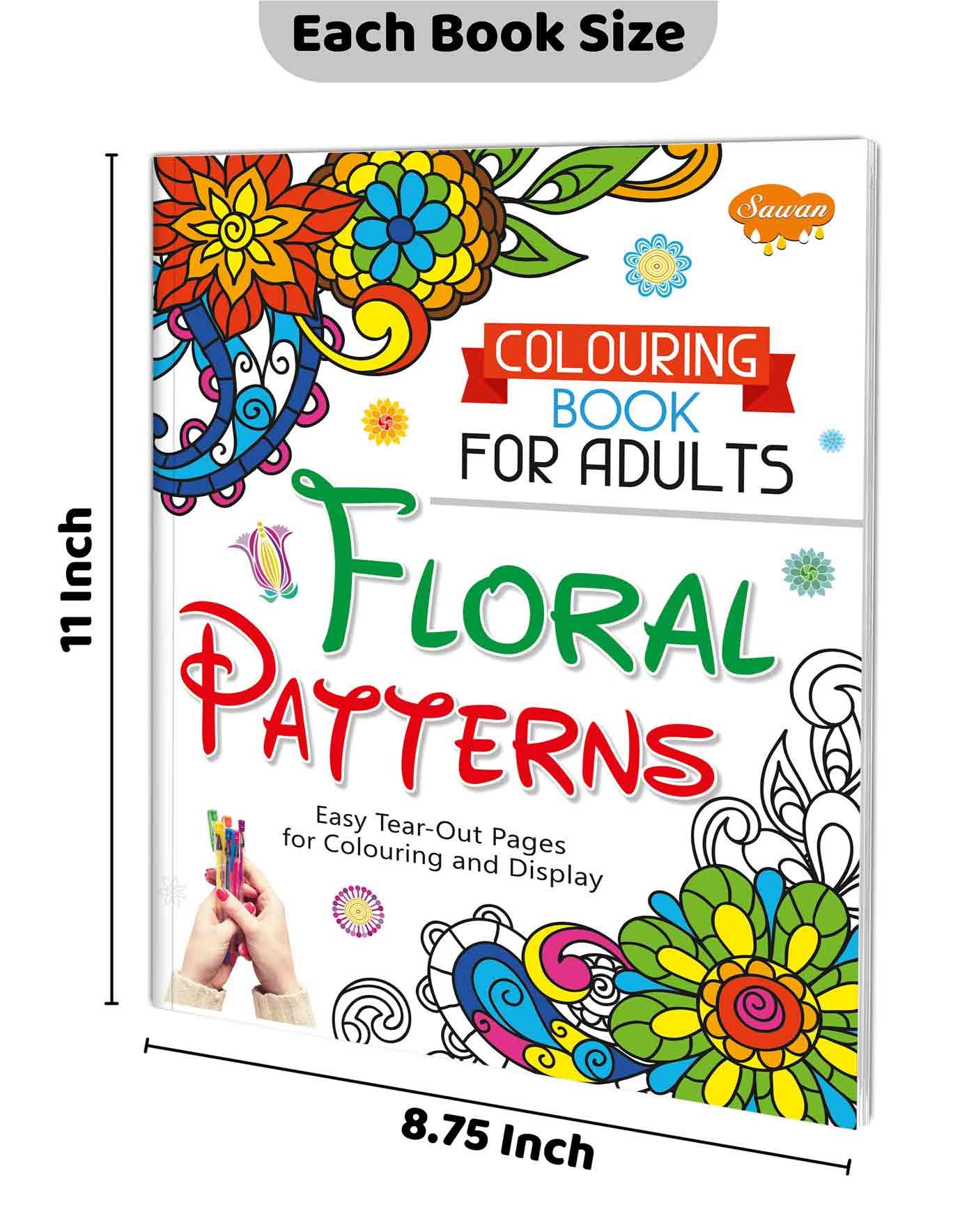 Colouring Book for Adults Floral Patterns - Image 2