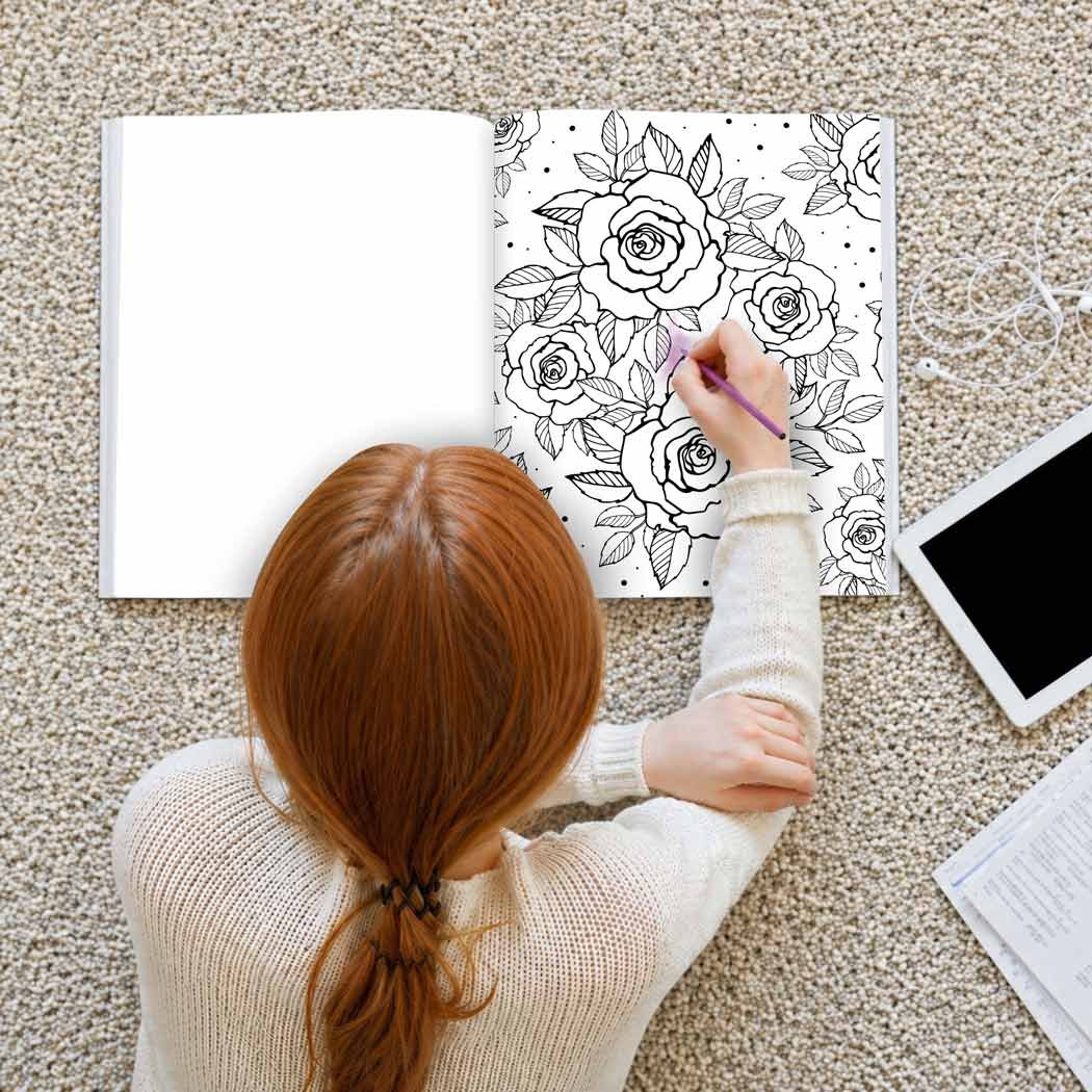 Colouring Book for Adults Floral Patterns - Image 3