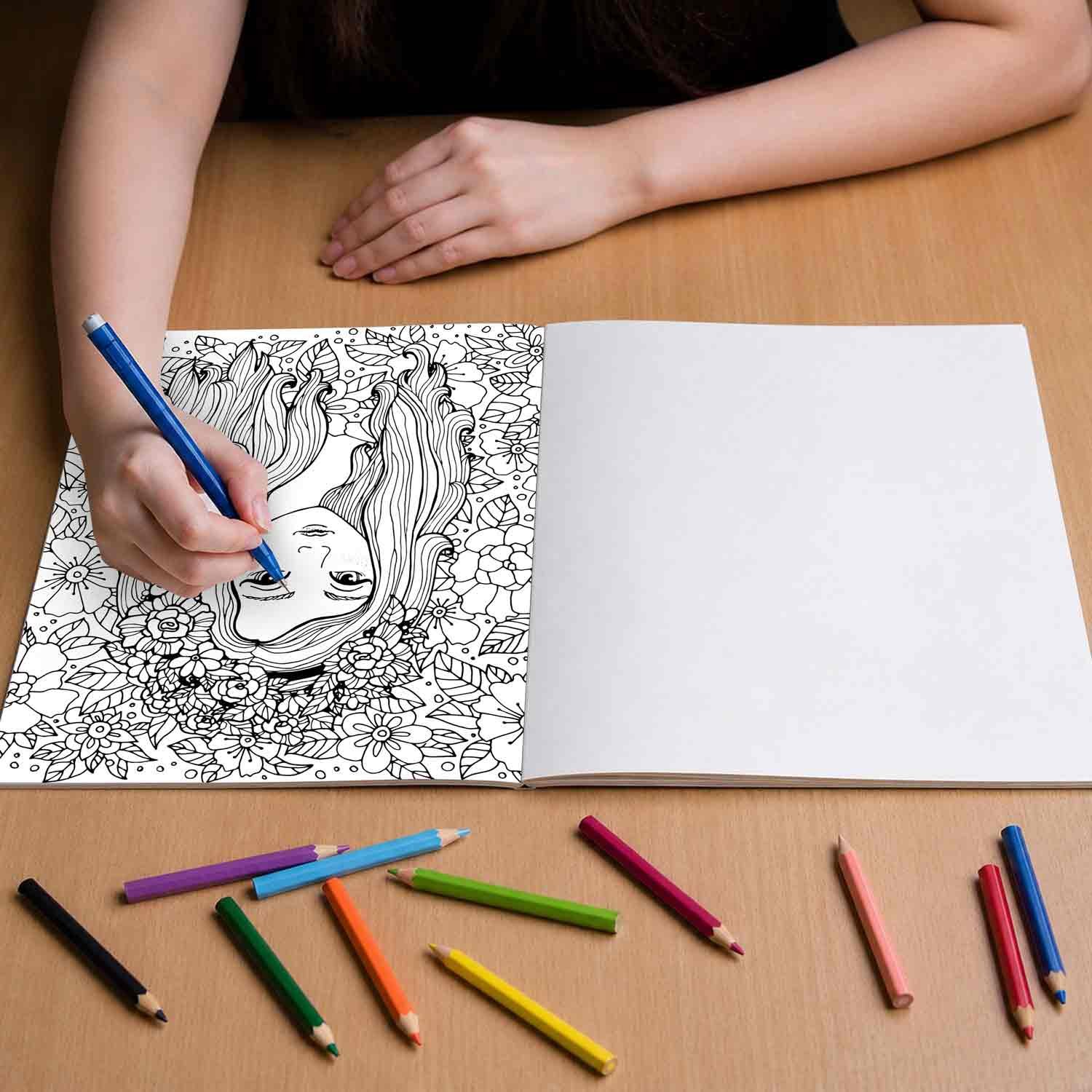 Colouring Book for Adults Floral Patterns - Image 4