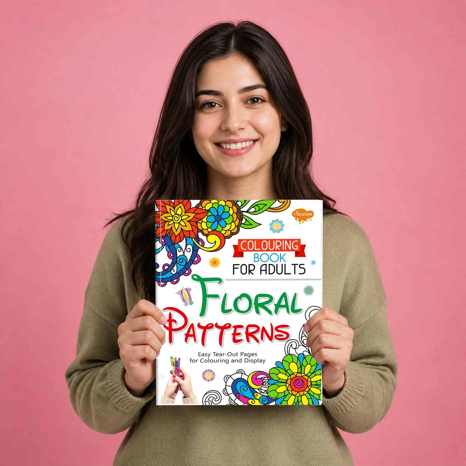 Colouring Book for Adults Floral Patterns - Image 6