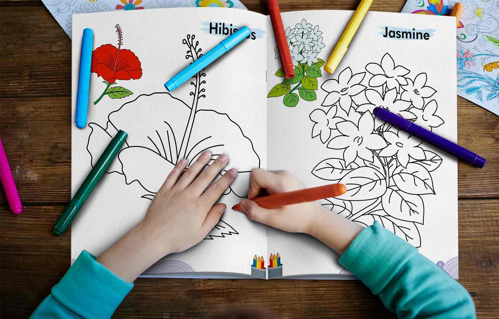 Flowers Colouring Book | Colouring Books For Children | Kids Colouring Book - Image 11