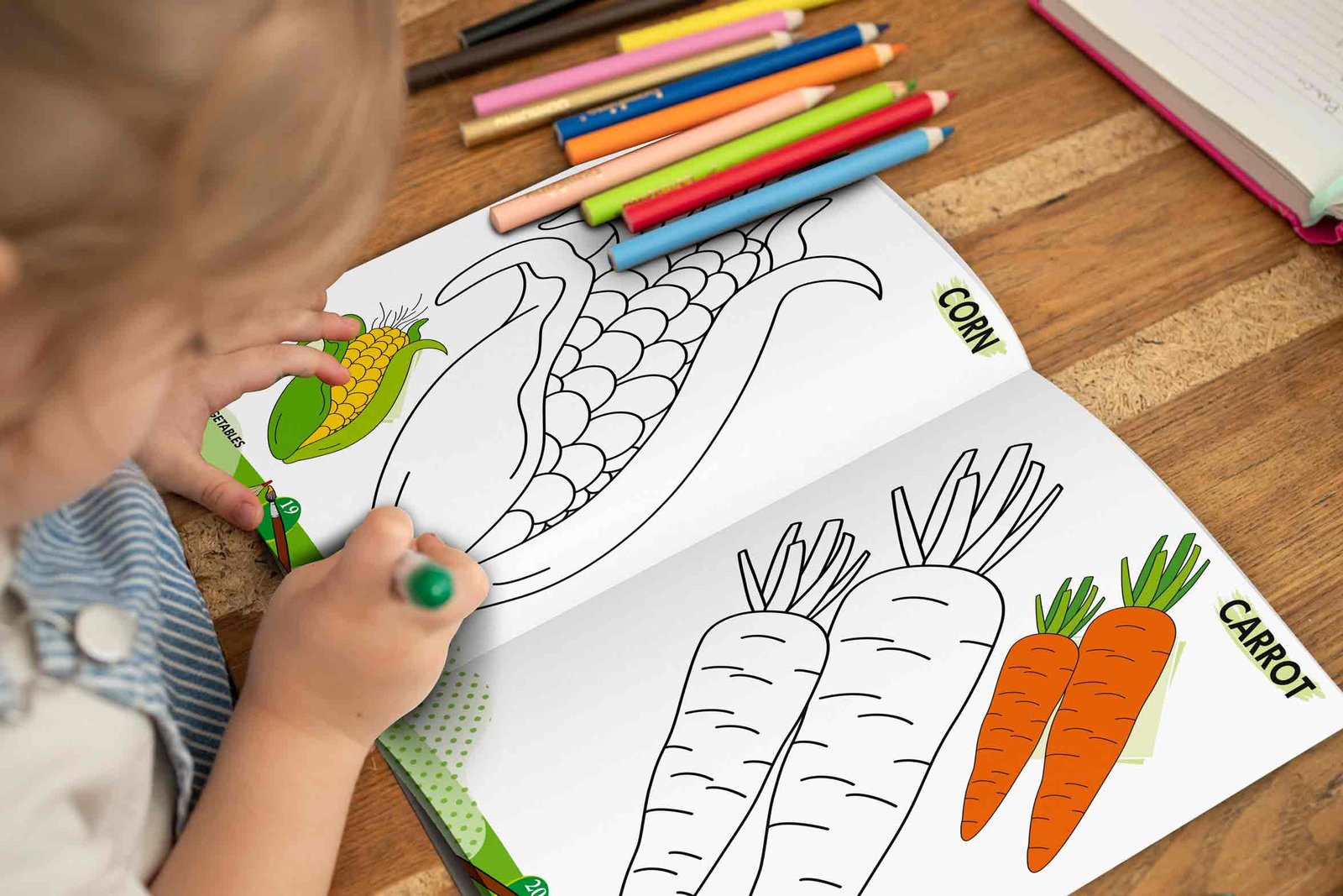 2 In 1 Copy to Colour Fruits and Vegetables - Image 5