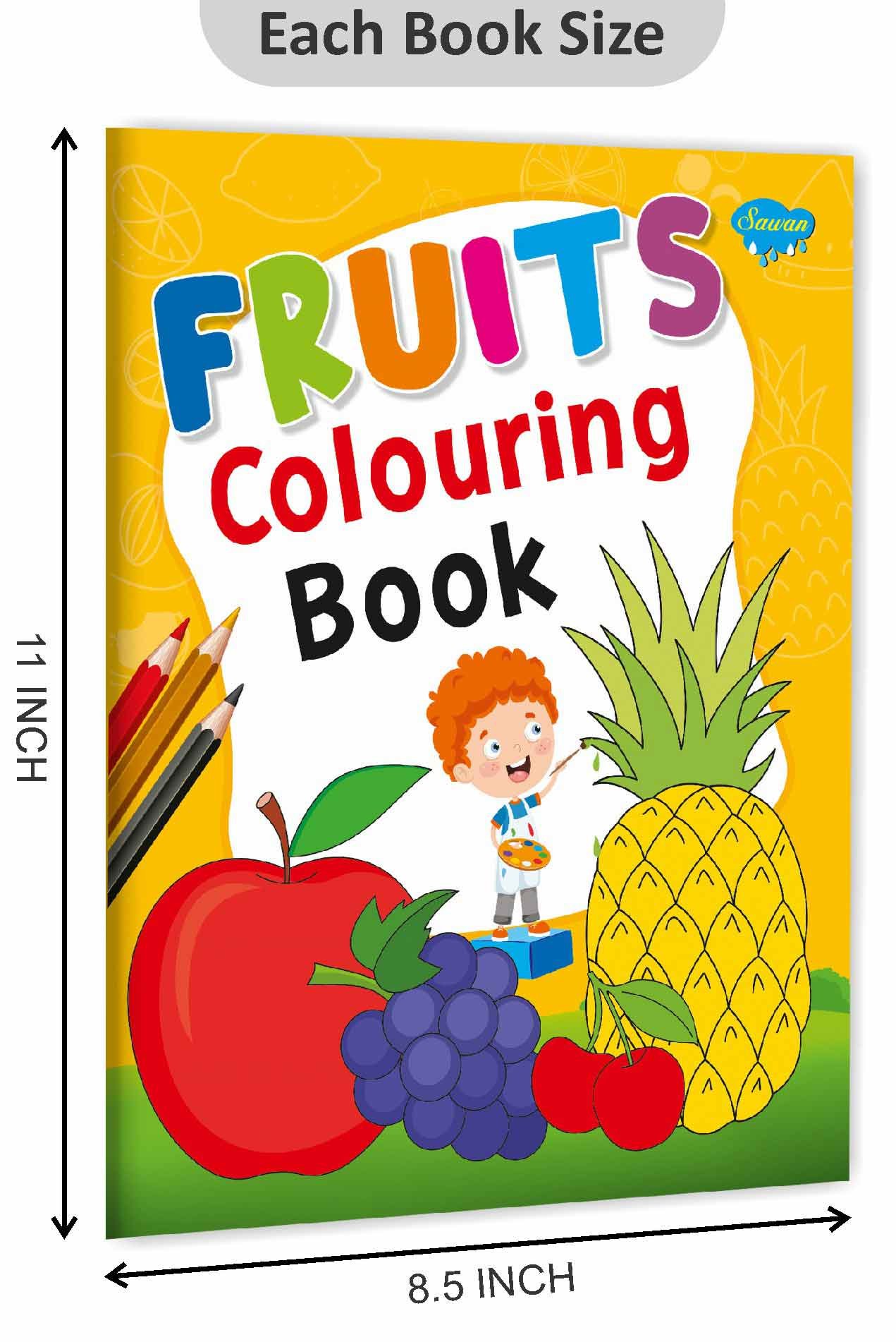 Fruits Colouring Book | Colouring Books For Children | Kids Colouring Book - Image 2