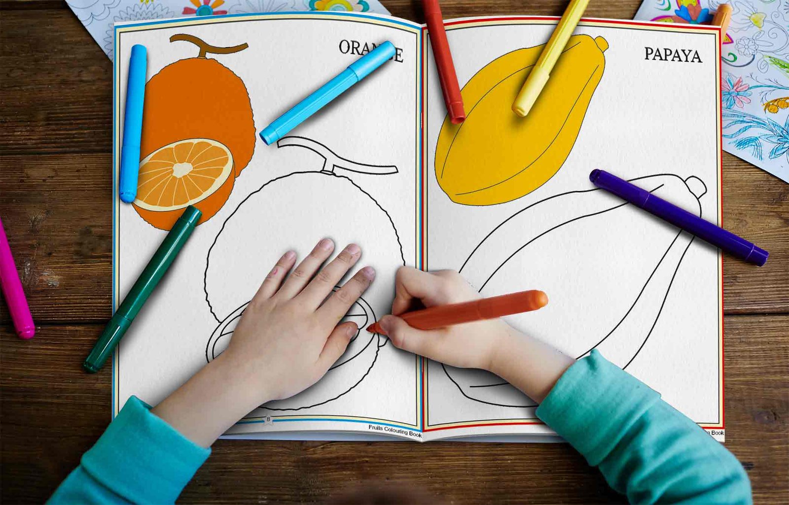 Fruits Colouring Book | Colouring Books For Children | Kids Colouring Book - Image 11
