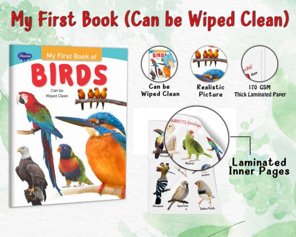 My First Book of Birds | My First Book (Can be Wiped Clean) - Image 4