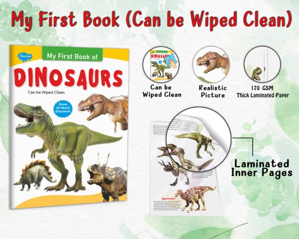My First Book of Dinosaurs | My First Book (Can be Wiped Clean) - Image 4