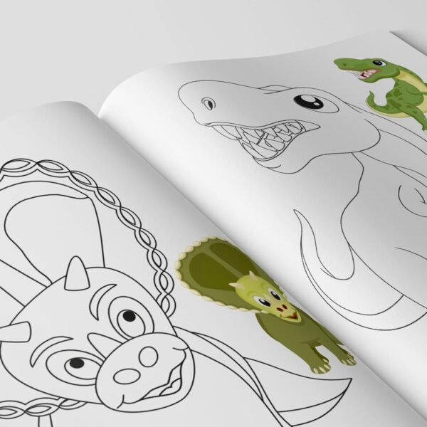 Colouring Book of Dinosaurs | Colouring Books For Children | Kids Colouring Book - Image 4