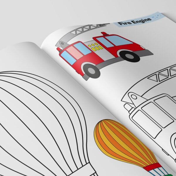Vehicles Colouring Book | Colouring Books For children | Kids Colouring Book - Image 8
