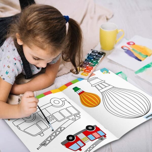 Vehicles Colouring Book | Colouring Books For children | Kids Colouring Book - Image 9