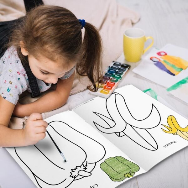 Fruits & Vegetables | '0' Level Colouring Books | Kids Colouring Books - Image 6