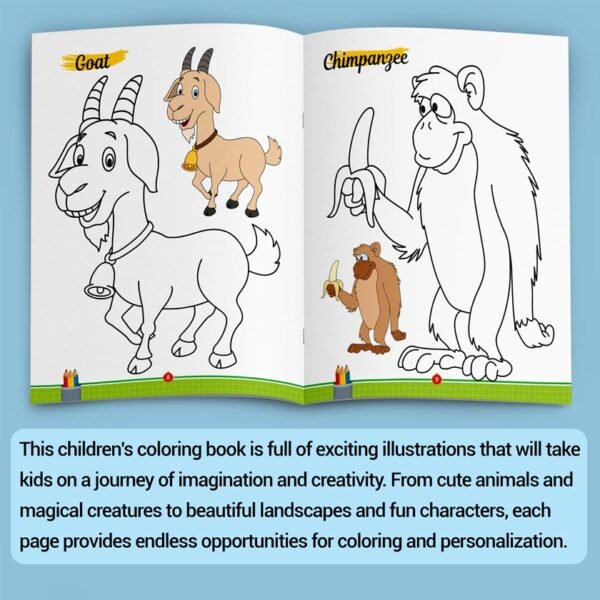 Animals Colouring Book | Colouring Books For Children | Kids Colouring Book - Image 8