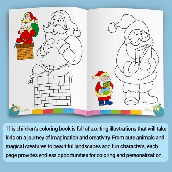 Colouring Book of Santa Claus | Colouring Books For Children | Kids Colouring Book - Image 3