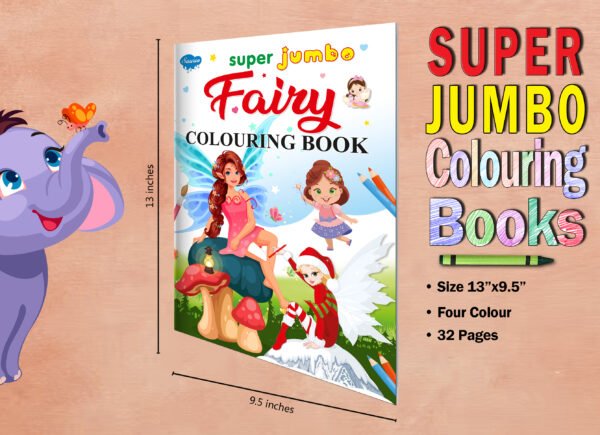 Super Jumbo Fairy Colouring Book | Super Jumbo Colouring Book - Image 7