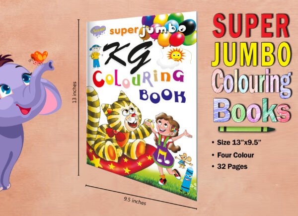 Super Jumbo KG Colouring Book | Super Jumbo Colouring Book - Image 7