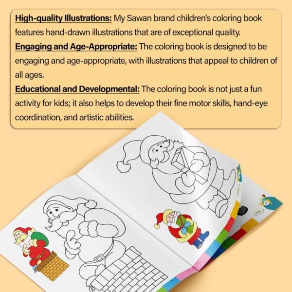 Colouring Book of Santa Claus | Colouring Books For Children | Kids Colouring Book - Image 12