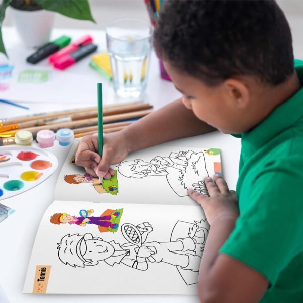 Colouring Book of Games & Sports | Colouring Boos For Children | Kids Colouring Book - Image 12