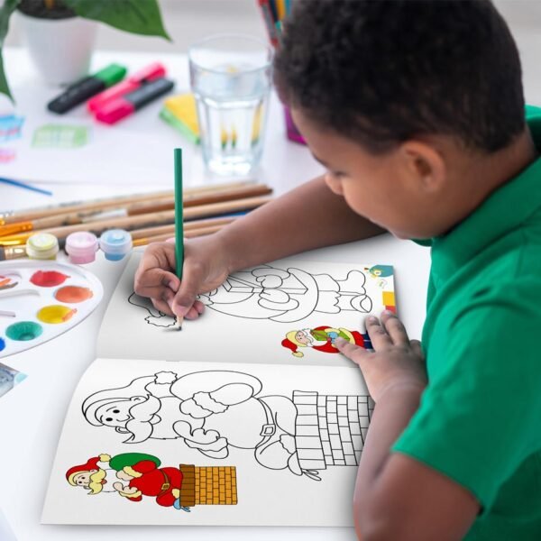 Colouring Book of Santa Claus | Colouring Books For Children | Kids Colouring Book - Image 11