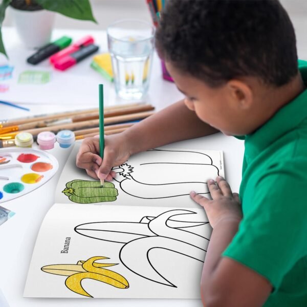 Fruits & Vegetables | '0' Level Colouring Books | Kids Colouring Books - Image 12