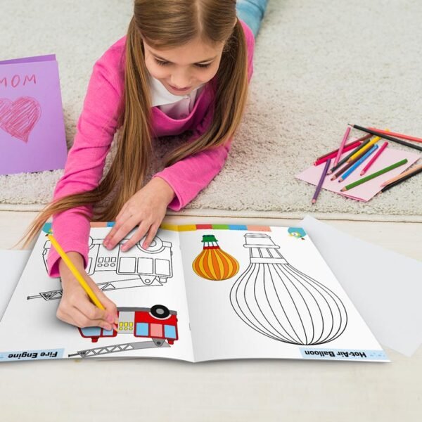 Vehicles Colouring Book | Colouring Books For children | Kids Colouring Book - Image 3