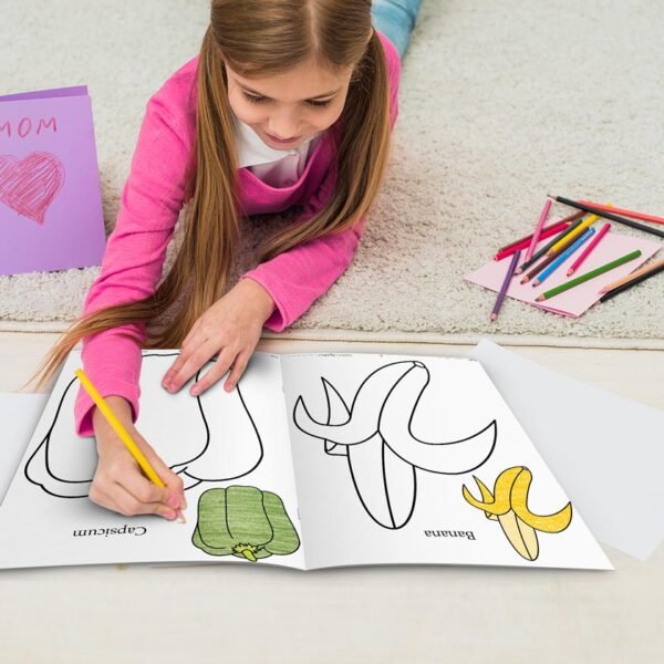 Fruits & Vegetables | '0' Level Colouring Books | Kids Colouring Books - Image 10